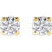 Lab-Grown Diamond Round 4-Prong Lightweight Stud Earrings - Style 652480