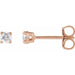 Lab-Grown Diamond Round 4-Prong Lightweight Stud Earrings - Style 652480