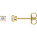 Lab-Grown Diamond Round 4-Prong Lightweight Stud Earrings - Style 652480