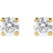 Lab-Grown Diamond Round 4-Prong Lightweight Stud Earrings - Style 652480