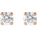Lab-Grown Diamond Round 4-Prong Lightweight Stud Earrings - Style 652480