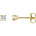 Lab-Grown Diamond Round 4-Prong Lightweight Stud Earrings - Style 652480