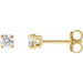 Lab-Grown Diamond Round 4-Prong Lightweight Stud Earrings - Style 652480