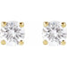 Lab-Grown Diamond Round 4-Prong Lightweight Stud Earrings - Style 652480