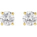 Lab-Grown Diamond Round 4-Prong Lightweight Stud Earrings - Style 652480