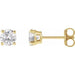 Lab-Grown Diamond Round 4-Prong Lightweight Stud Earrings - Style 652480