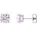 Lab-Grown Diamond Round 4-Prong Lightweight Stud Earrings - Style 652480