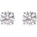 Lab-Grown Diamond Round 4-Prong Lightweight Stud Earrings - Style 652480