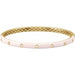 Ladies Natural Diamond Pink Enamel Bangle Bracelet (I1, G-H) — 14K Yellow Gold