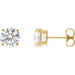 Lab-Grown Diamond Round 4-Prong Lightweight Stud Earrings - Style 652480
