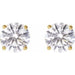 Lab-Grown Diamond Round 4-Prong Lightweight Stud Earrings - Style 652480