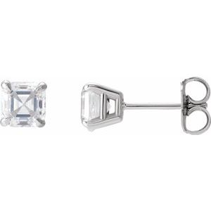 Ladies Natural Diamond Earrings (Si2-Si3, Ghi) — 14K White Gold