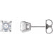 Ladies Natural Diamond Earrings (Si2-Si3, Ghi) — 14K White Gold