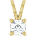 Ladies Natural Diamond Pendant (Si2-Si3, Ghi) — 14K Yellow Gold