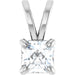 Ladies Natural Diamond Pendant (Si2-Si3, Ghi) — 14K White Gold