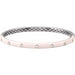 Ladies Natural Diamond Pink Enamel Bangle Bracelet (I1, G-H) — 14K White Gold