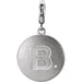 Ladies Natural Diamond Initial B Charm/Pendant (I2, G-H) — Sterling Silver