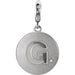 Ladies Natural Diamond Initial G Charm/Pendant (I2, G-H) — Sterling Silver