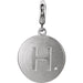 Ladies Natural Diamond Initial H Charm/Pendant (I2, G-H) — Sterling Silver