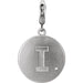 Ladies Natural Diamond Initial I Charm/Pendant (I2, G-H) — Sterling Silver