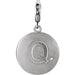 Ladies Natural Diamond Initial Q Charm/Pendant (I2, G-H) — Sterling Silver
