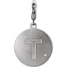Ladies Natural Diamond Initial T Charm/Pendant (I2, G-H) — Sterling Silver