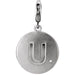 Ladies Natural Diamond Initial U Charm/Pendant (I2, G-H) — Sterling Silver