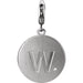 Ladies Natural Diamond Initial W Charm/Pendant (I2, G-H) — Sterling Silver