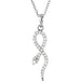 Ladies Natural Diamond Necklace (I1, G-H) — 14K White Gold