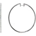 Ladies Natural Diamond Inside-Outside 51 mm Hoop Earrings (I1, G-H) — 14K White Gold