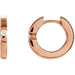 Ladies Natural Diamond Hoop Earrings (Si1, G-H) — 14K Rose Gold