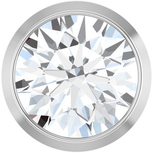 Lab-Grown Diamond Round Bezel-Set Slide Pendant
