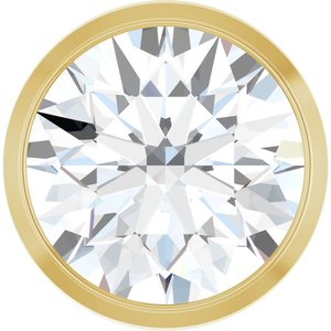 Lab-Grown Diamond Round Bezel-Set Slide Pendant