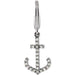 Ladies Natural Diamond Anchor Charm/Pendant (I1, G-H) — 14K White Gold