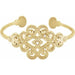 Ladies Natural Diamond Cuff Bracelet (I1, G-H) — 14K Yellow Gold