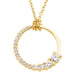 Ladies Natural Diamond Journey Necklace (I1, G-H) — 14K Yellow Gold