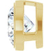Lab-Grown Diamond Round Bezel-Set Slide Pendant