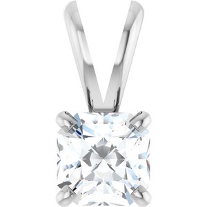 Ladies Natural Diamond Pendant (I1, Ghi) — 14K White Gold