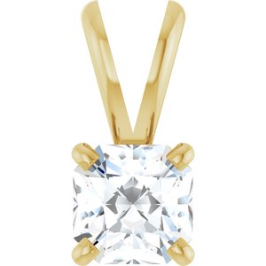 Ladies Natural Diamond Pendant (I1, Ghi) — 14K Yellow Gold