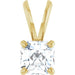 Ladies Natural Diamond Pendant (I1, Ghi) — 14K Yellow Gold
