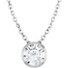 Lab-Grown Diamond Solitaire Bezel-Set Necklace