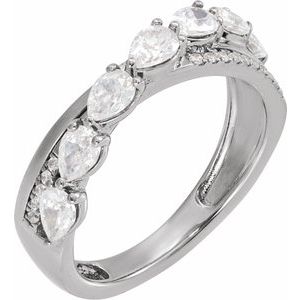 Ladies Natural Diamond Ring (I1, G-H) — 14K White Gold