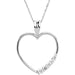 Ladies Natural Diamond Journey Heart Necklace (I1, G-H) — 14K Yellow Gold