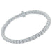 4 Prong Round Tennis Bracelet - 14k White Gold, 7.00 Ct (12352) Databazaar.com