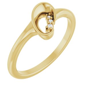 Ladies Natural Diamond Ring (I1, G-H) — 14K Yellow Gold