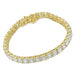 4 Prong Round Tennis Bracelet - 14k Yellow Gold, 12.00 Ct (12359) Databazaar.com