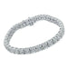 4 Prong Round Tennis Bracelet - Platinum, 15.00 Ct (12363) Databazaar.com