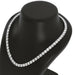 4 Prong Round Tennis Necklace - 14k White Gold, 25.00 Ct (12376) Databazaar.com