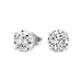 4 Prong Round Studs - 14k White Gold, 0.50 Ct (12379) Databazaar.com