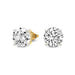 4 Prong Round Studs - 14k Yellow Gold, 1.00 Ct (12386) Databazaar.com